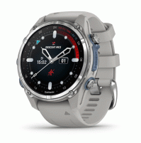 Descent Mk3 –43 mm -Stainless steel with fog grey silicone band - 010-02753-04 - Garmin
